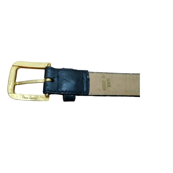 Vintage 1970s Pierre Cardin MOD BREV Retro  Belt Brass Gold Tone Buckl main image 4